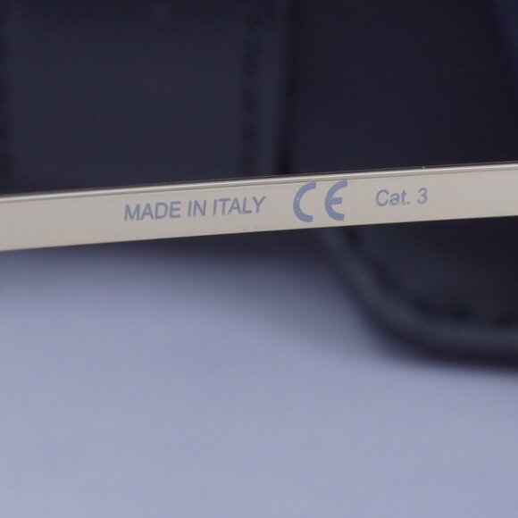 Saint Laurent SL250 SLIM 003 Round Sunglasses - Gold/Grey - Picture 10 of 11